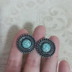 ☆ターコイズカラー vintage イヤリング