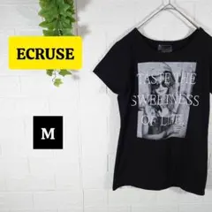 a1091k【在庫処分品】プリントTシャツ M ブラック 半袖トップス 夏