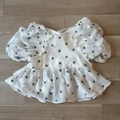 SNIDEL フリル花柄ブラウス ONE SIZE