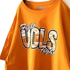 ラッセル Fight VOLS ファイト Tシャツ XL オレンジ 古着のサムネイル