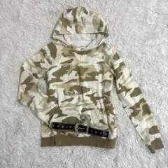 00s y2k UNDER ARMOUR カモフラ　迷彩　裏起毛　パーカー　海外