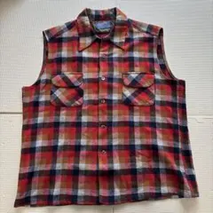 70s Pendleton ペンドルトン　ネルシャツ　カットオフ　XLサイズ
