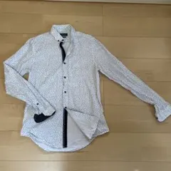 ZARA MAN 小花柄 ドレスシャツ Mサイズ