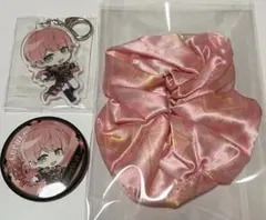 騎士A　てるとくん　グッズ3点セット（缶バッジ、アクリルキーホルダー、シュシュ）