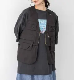 niko and... ニコアンド 3WAY フィッシング ジレ ベスト