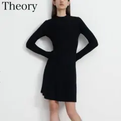 近年モデル Theory セオリー MOVING RIB DRESS S 黒