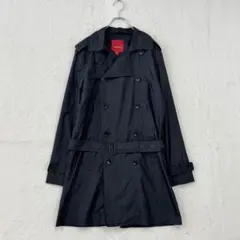 サックスフィフスアベニュー【M】黒 トレンチコート ナイロン ベルト 軽量 春秋のサムネイル