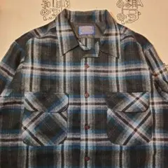 70s PENDLETON ボードシャツ　長袖シャツ　開襟シャツ　オンブレ