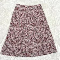 【匿名配送／送料込み】美品⭐︎ポールスチュアート　花柄　膝丈　スカート