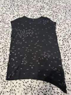 【DIESEL】メッセージロゴ Tシャツ XS ブラック