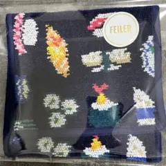 新品フェイラー　オースシ　ハンカチポーチ　 ネイビー