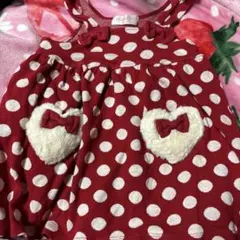 シャーリーテンプル　ドット　ワンピース　100サイズ