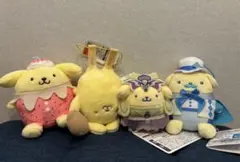 サンリオ ポムポムプリン マスコット ぬいぐるみ 4点セット