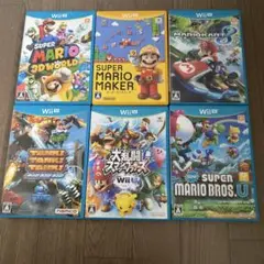 Wii U スーパーマリオシリーズ など６本セット