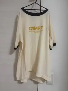 CAMP7 リンガーTシャツ 半袖 アイボリーのサムネイル