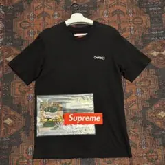 Supreme ブラック Tシャツ Sサイズ　ステッカー付