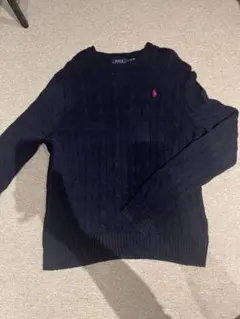 polo ralph lauren ケーブルニット　ネイビー