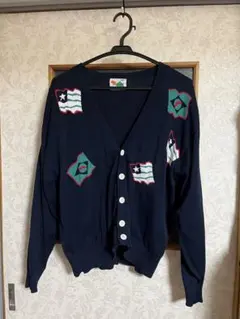 値下げ！綿100%カーディガン/長袖/紺/サイズM/匿名発送
