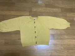 サマンサモスモス　マスタード　カーディガン 長袖 シンプル ナチュラル　ガーリー