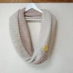 【タグ付き】スヌード ベージュ ピンク グラデーション