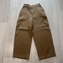 タグ付き新品❣️アンフィーロ　カーブワイドパンツ　　Sサイズ　キャメル