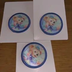 Duffy and Friends 20周年記念ワッペン ダッフィー3枚セット