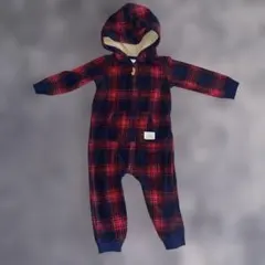 Carter's フード付きロンパース 18ヶ月 チェック柄
