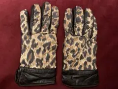 D&G ダメージあり　長期間保管未使用品　レオパード　レザー　手袋　グローブ