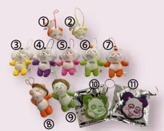 62新品未使用・AAA え～パンダ/11点セット バラ売り可 キーホルダー