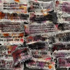 A43 デニムタグ　ペイント染め　20枚