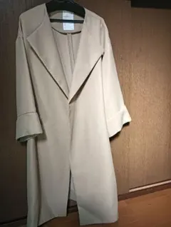 ノーブルトリプルクロスガウンコート　ライトベージュ