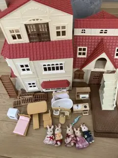 シルバニアファミリー　赤い屋根の大きなお家　まとめ売り
