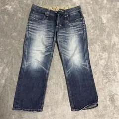 ☆美品Bランク　EDWIN　7分丈　デニムジーンズ L