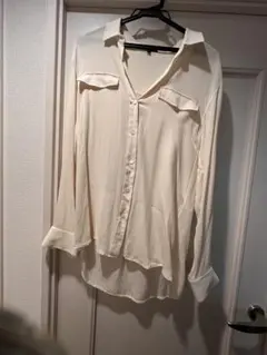 Theory シルク100% とろみブラウス