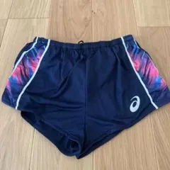 【新品】ASICS 陸上用ショートパンツ ネイビー/ピンク
