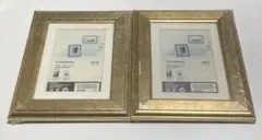 IKEA VIRSERUM フォトフレーム 2個セット 13×18cm ゴールド