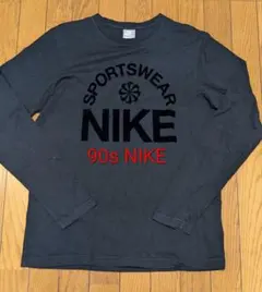 激レア 銀タグ 風車 90s Nike ブラック 長袖Tシャツ Lサイズ