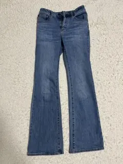 【GU】ミドルライズフレアジーンズ サイズXS