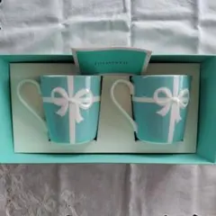 【TIFFANY & Co. 】ティファニーブルー マグカップ 2個セット
