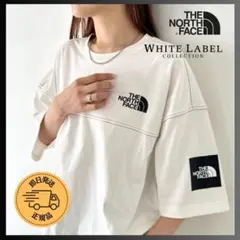 ★韓国限定★【THE NORTH FACE】ロゴ ステッチ Tシャツ ホワイトS