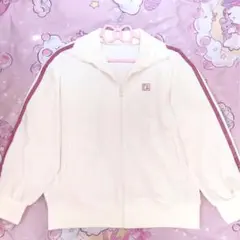 nemne store トラックジャケット アイボリー ピンク Mサイズ