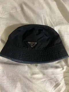 PRADA デニム記事　ブラックバケットハット 2026年最新】prada バケットハット デニムの人気アイテム - メルカリ