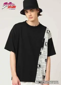 ジョジョの奇妙な冒険コラボTシャツ Lサイズ 岸辺露伴ヘブンズドアー グラニフ