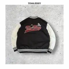 TOM&JERRY トムとジェリー 刺繍 ボア ロゴ 配色 スタジャン 裏起毛のサムネイル