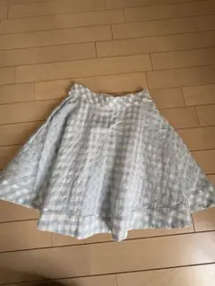 kate spade 水色 チェック スカート 140