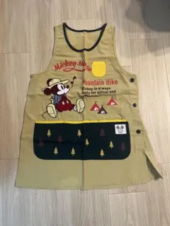 ミッキーマウス エプロン フリーサイズ 保育　家事