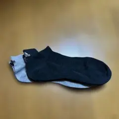 adidas スニーカーソックス　黒グレー　2足セット　メンズ