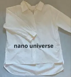 ナノユニバース　ホワイトシャツ　nano universe レディース　ブラウス