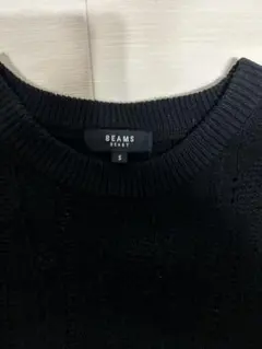 BEAMS ノースリーブニット S ブラック