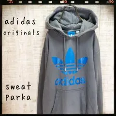 アディダス オリジナルス スウェットパーカー プリント 長袖 古着 4611